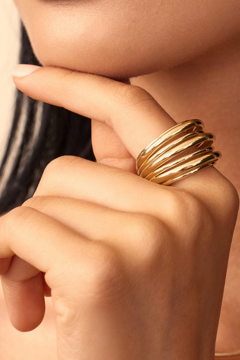 10K Yellow Gold Serenity Ring, Alternate, color, Yellow Gold
