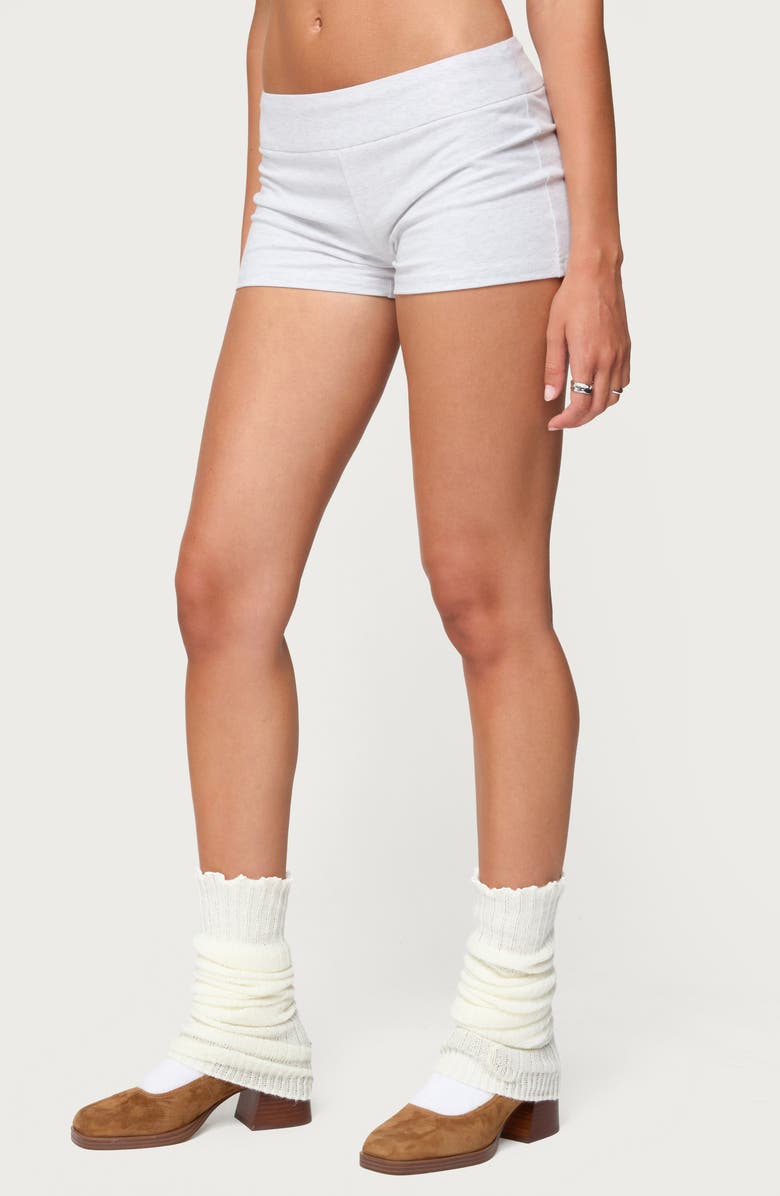 EDIKTED Kadena Bike Shorts, Alternate, color, Gray-Melange