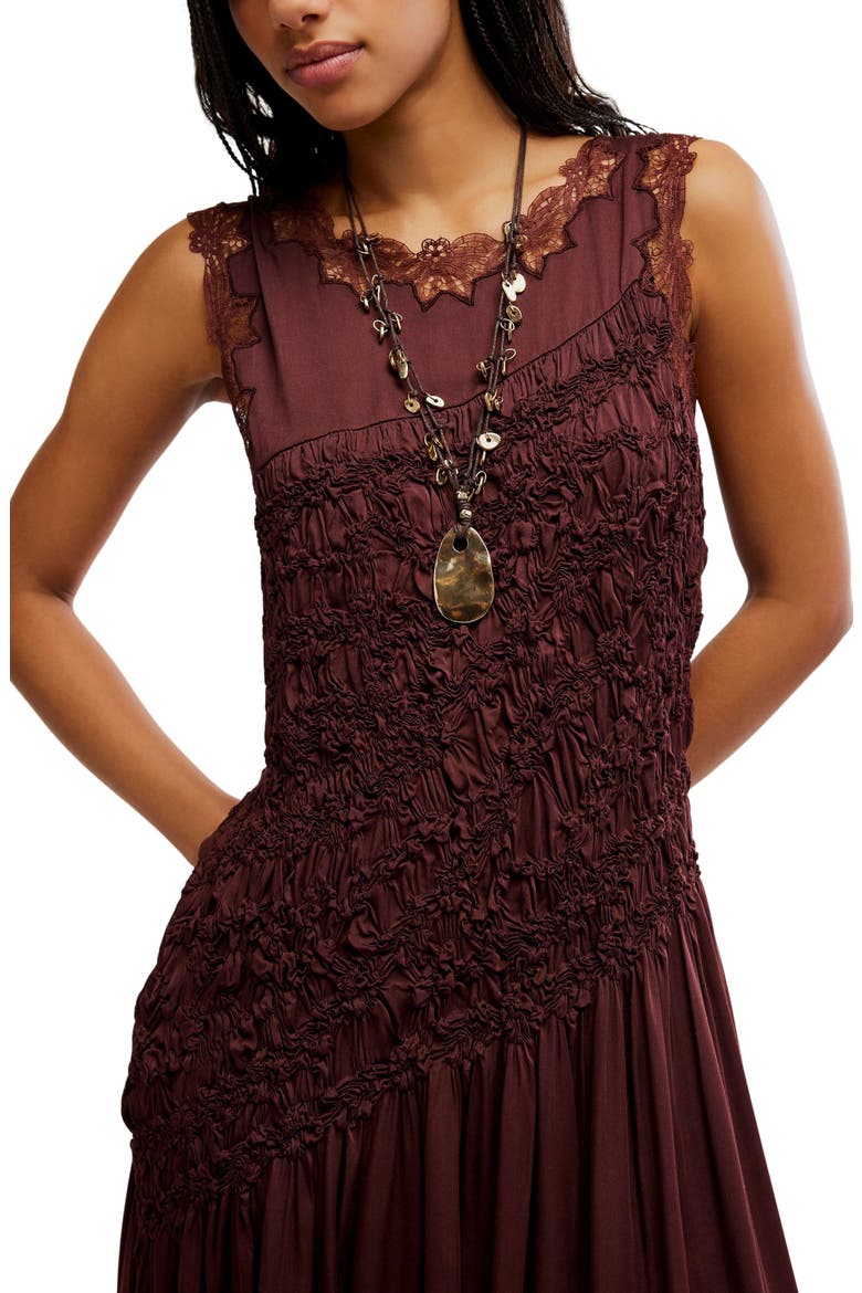 Intimately FP Anora Midi Dress, Alternate, color, BITTER CHOCOLATE