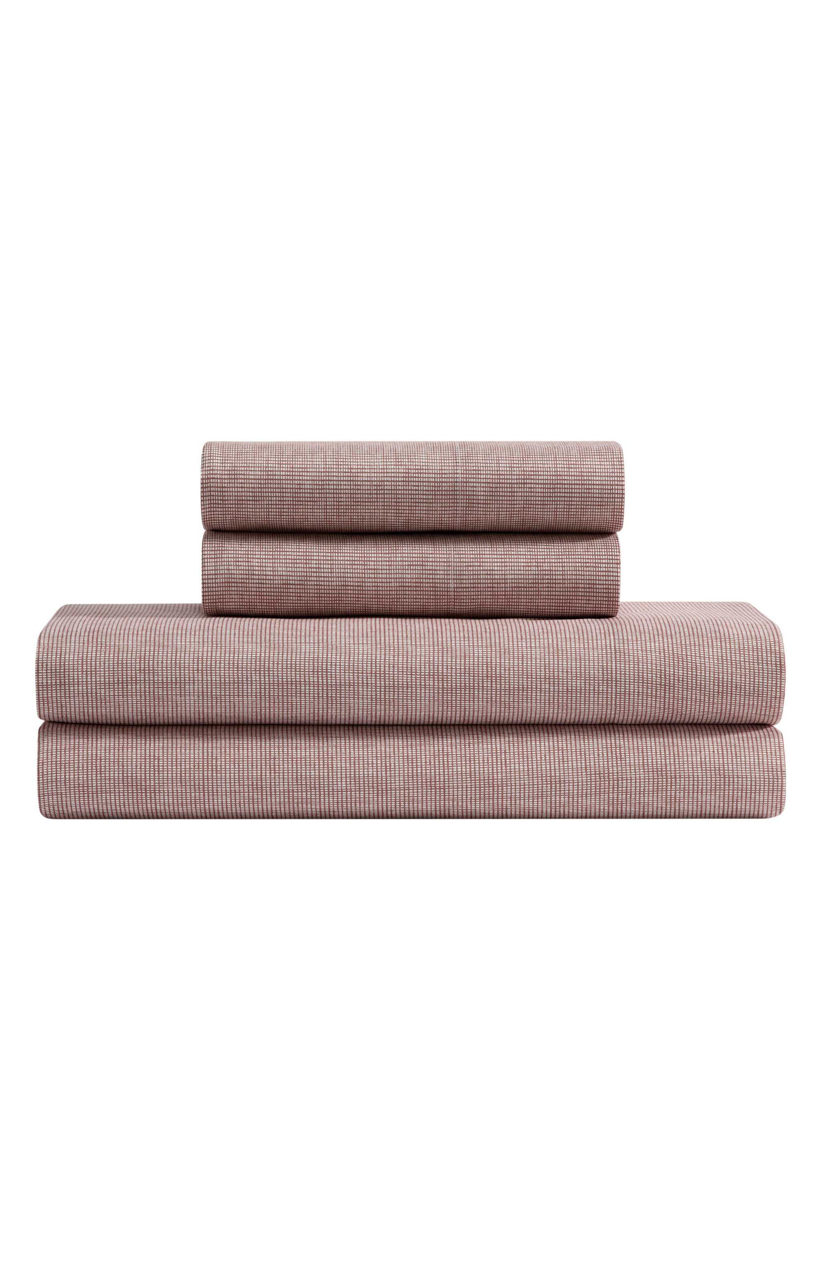 Haze Grid Microfiber Sheet Set