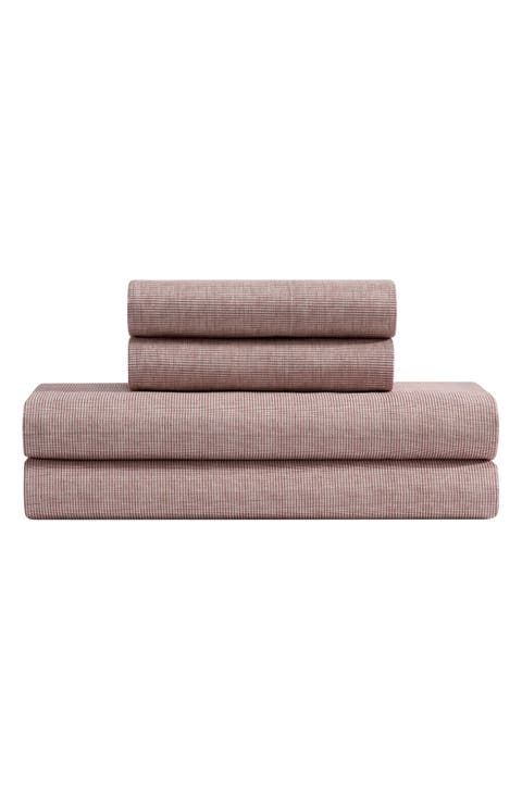 Haze Grid Microfiber Sheet Set