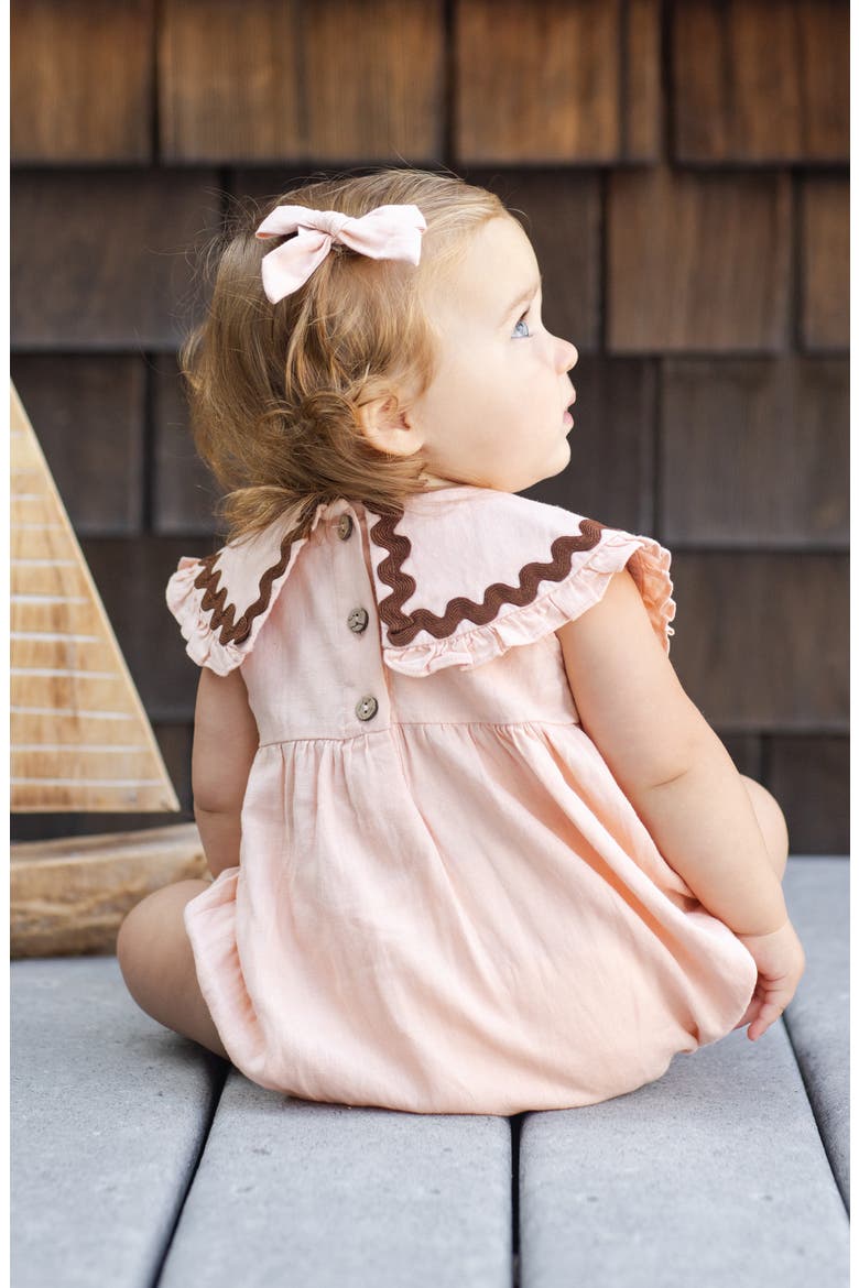 Kids' Cove Embroidered Collar Romper, Alternate, color, BLUSH