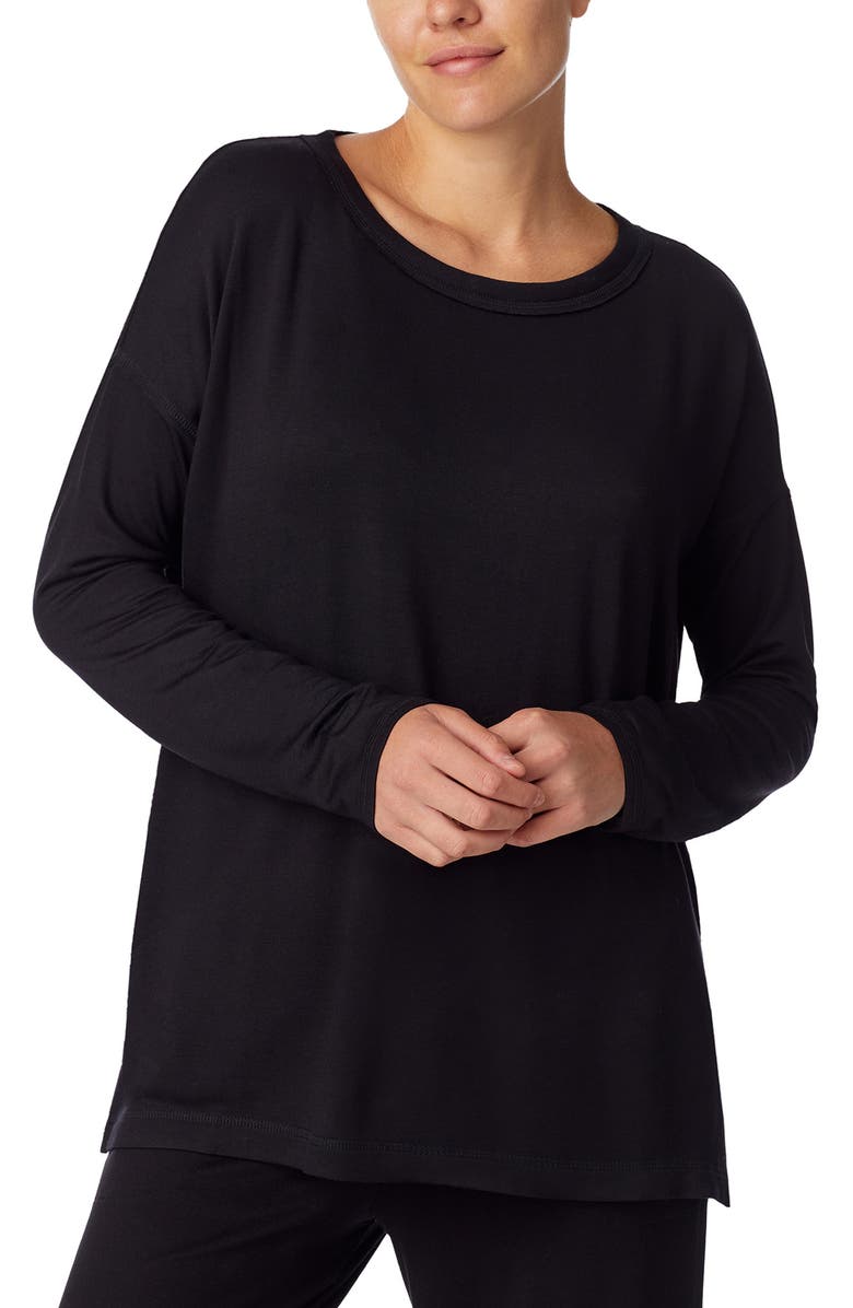 Donna Karan New York Long Sleeve Pajama T-Shirt, Alternate, color, 