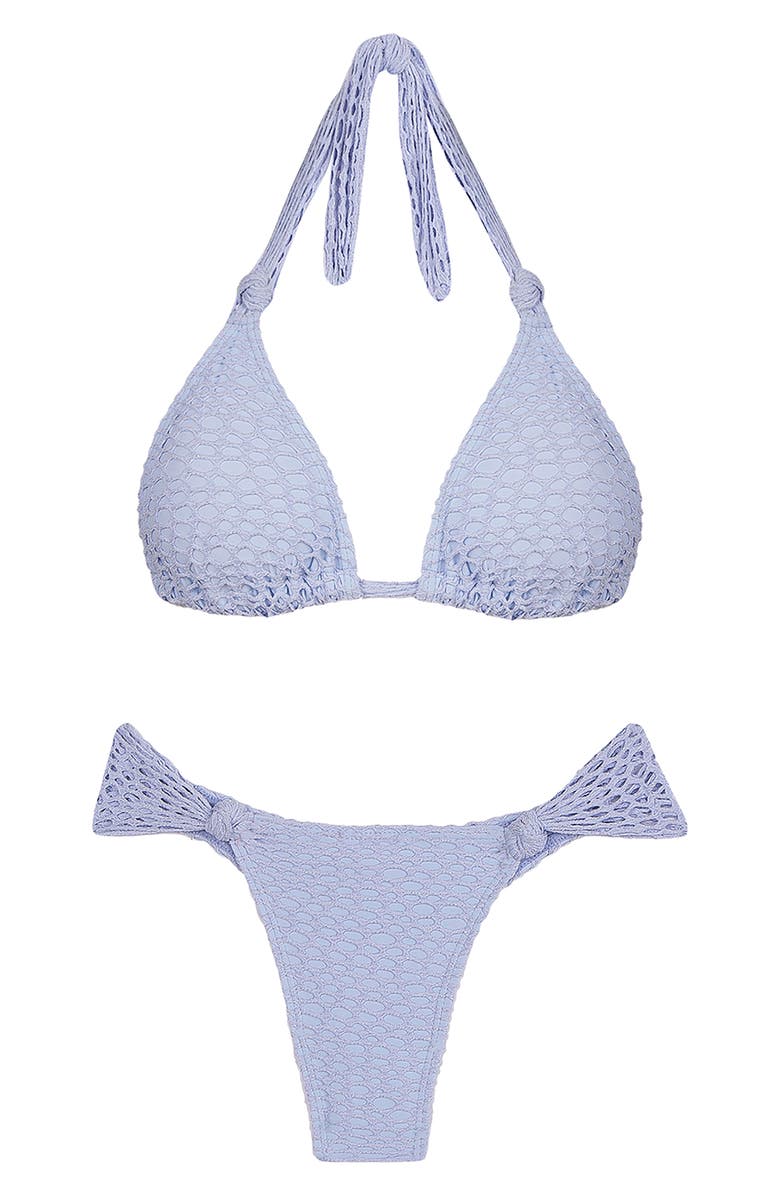 ViX Paula Hermanny Lee Triangle Bikini Top, Alternate, color, Blue