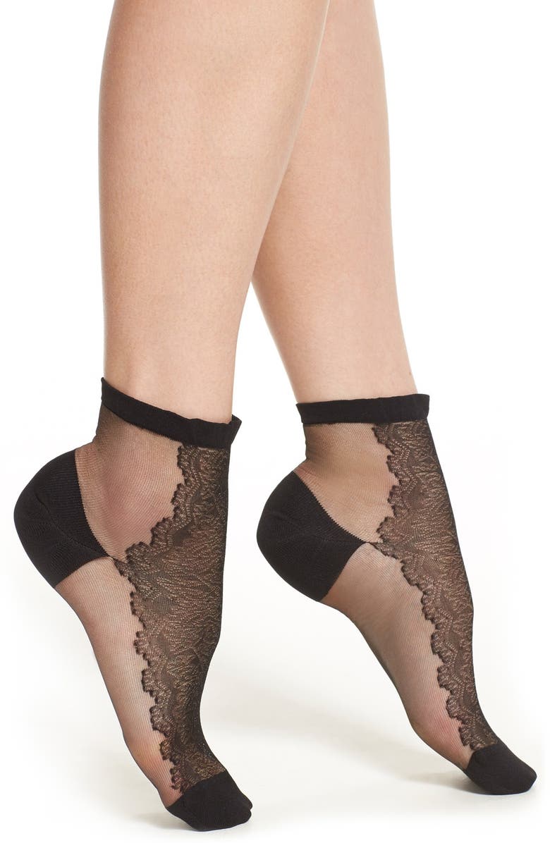 Chelsea28 Sheer Brocade Trouser Socks, Main, color, 