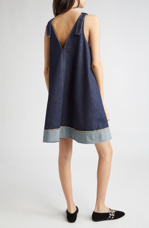 3.1 Phillip Lim Sleeveless Trapeze Minidress In Blue