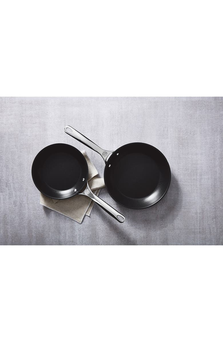 Le Creuset Set of 2 Toughened Nonstick PRO Fry Pans, Alternate, color, Black