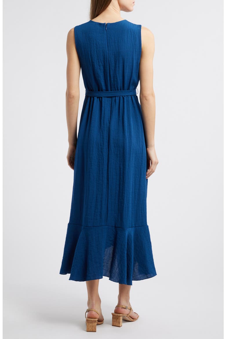 Sleeveless Faux Wrap Dress, Alternate, color, CHAMBRE