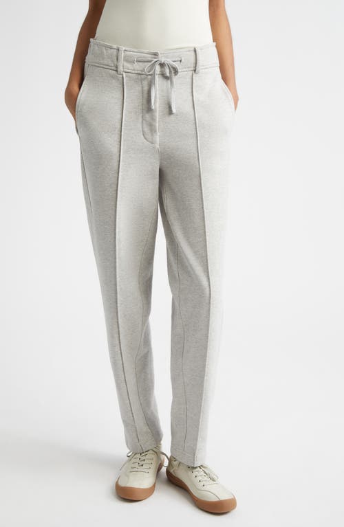 Derek Lam 10 Crosby Heloise Slim Pleated Cotton Sweatpants In Gray