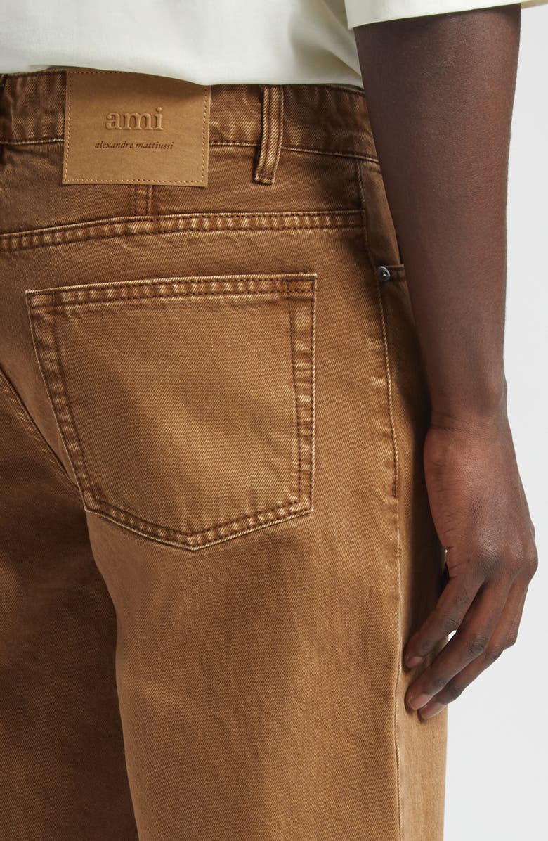 AMI Paris Mattiussi Tapered Leg Jeans, Alternate, color, 216 Hazelnut