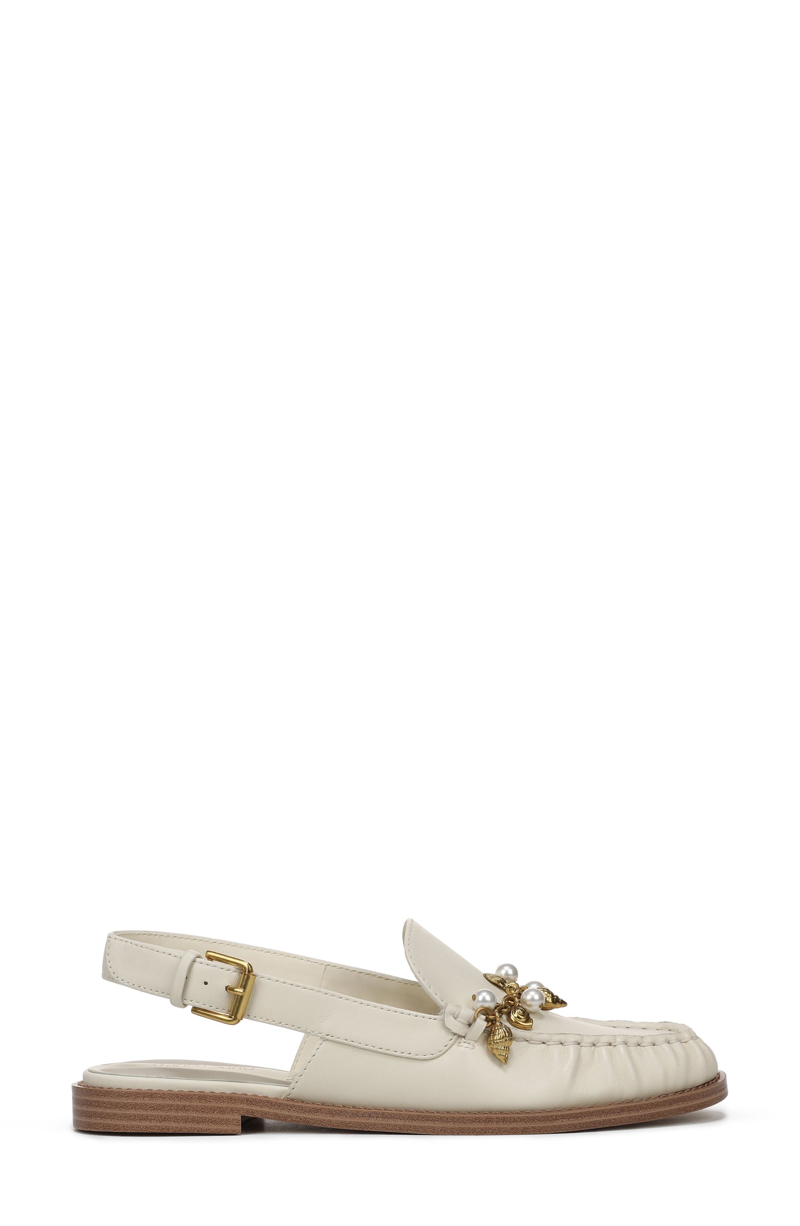 Franco Sarto Sully Slingback Loafer, Alternate, color, Marshmallow