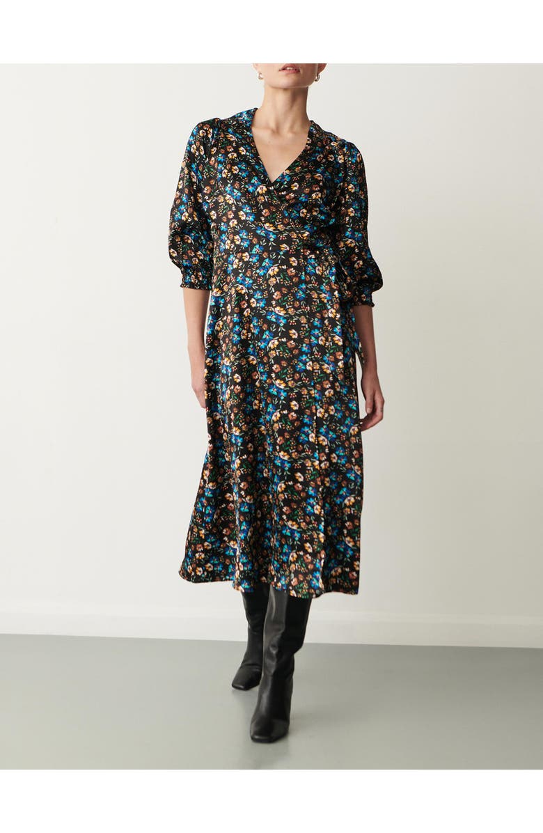 Finery London Kiera Floral Midi Dress, Alternate, color, Ditsy Floral