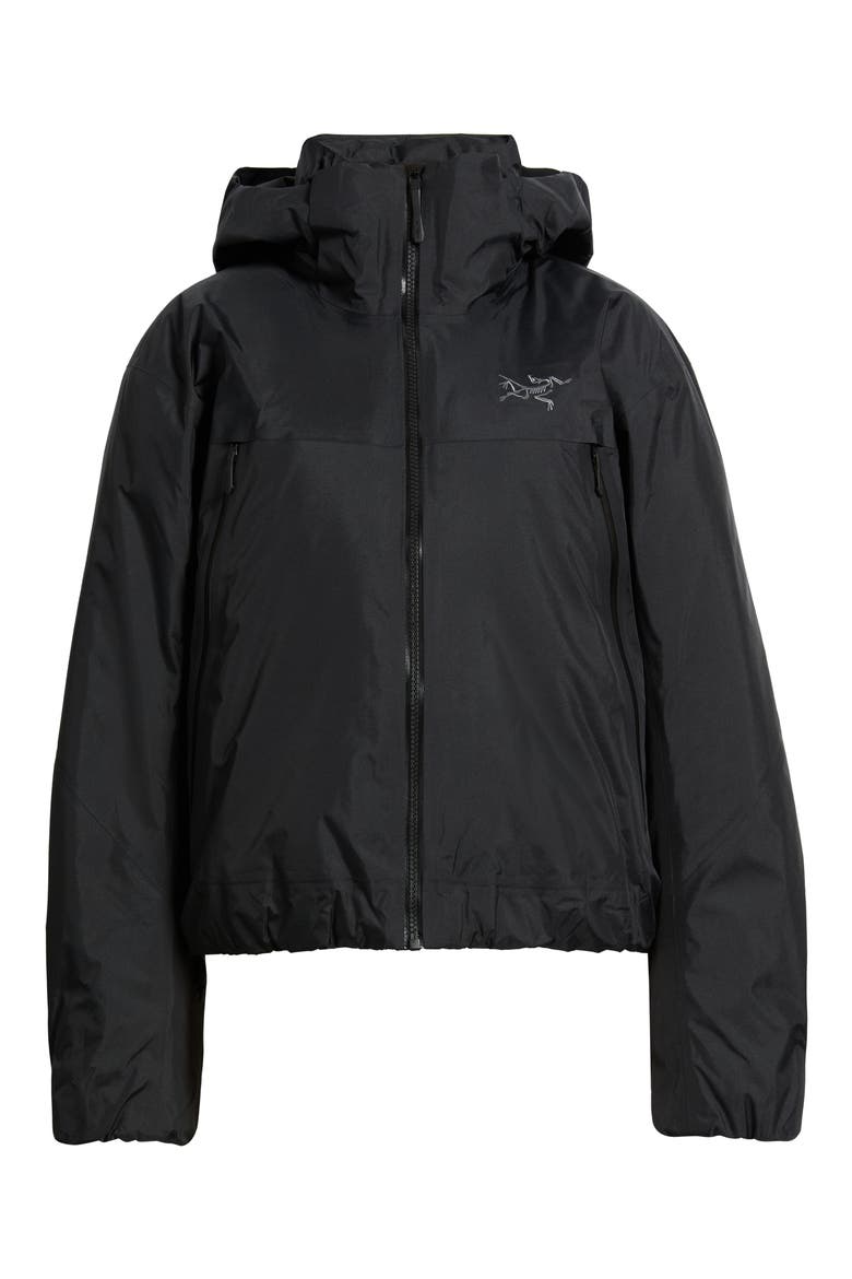 Altira Insulated Waterproof Cropped Jacket, Alternate, color, BLACK