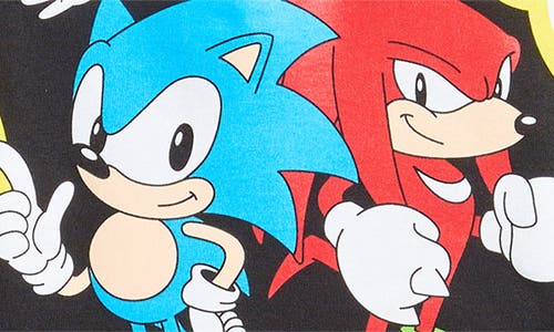 Market X Sonic The Hedgehodge Logo Graphic T-shirt In Black