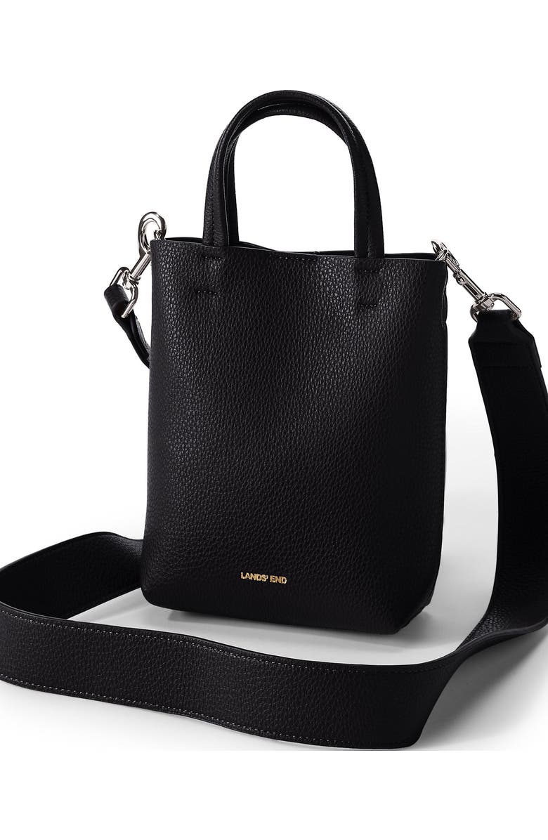 Lands' End Faux Leather Crossbody Bag, Alternate, color,