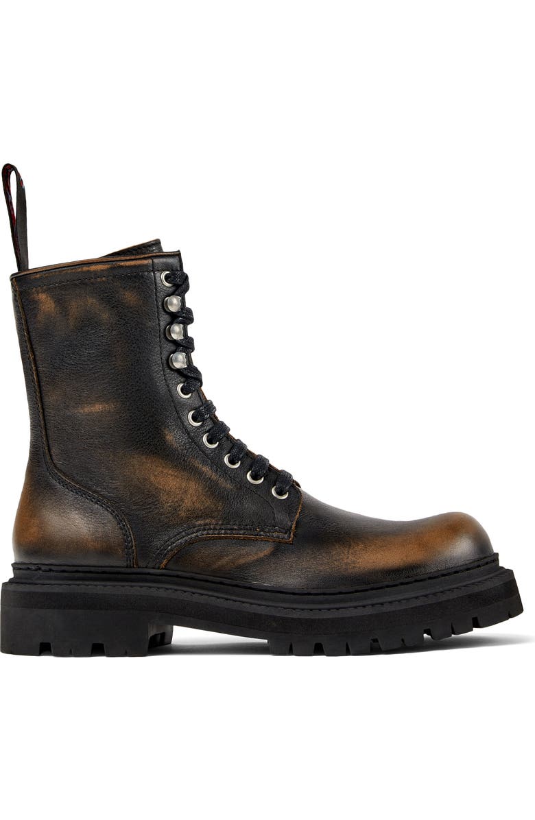 Camper Eki Water Repellent Leather Boot, Alternate, color, Brown Multi