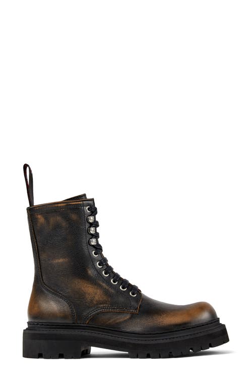 Camper Eki Water Repellent Leather Boot In Black