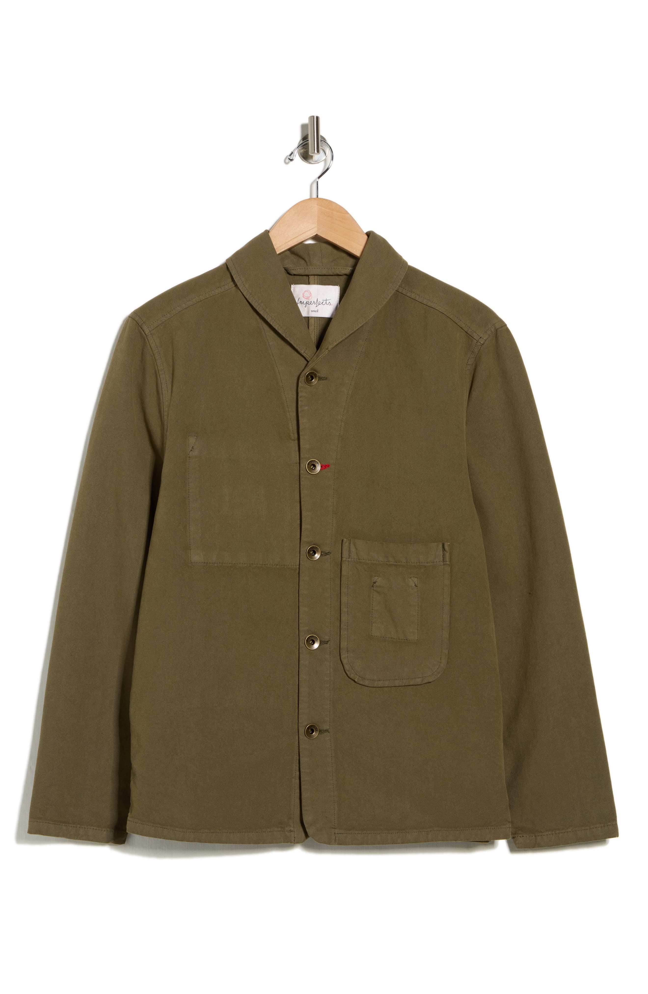 Imperfects Garment Dyed Canvas Shepherds Shirt Jacket