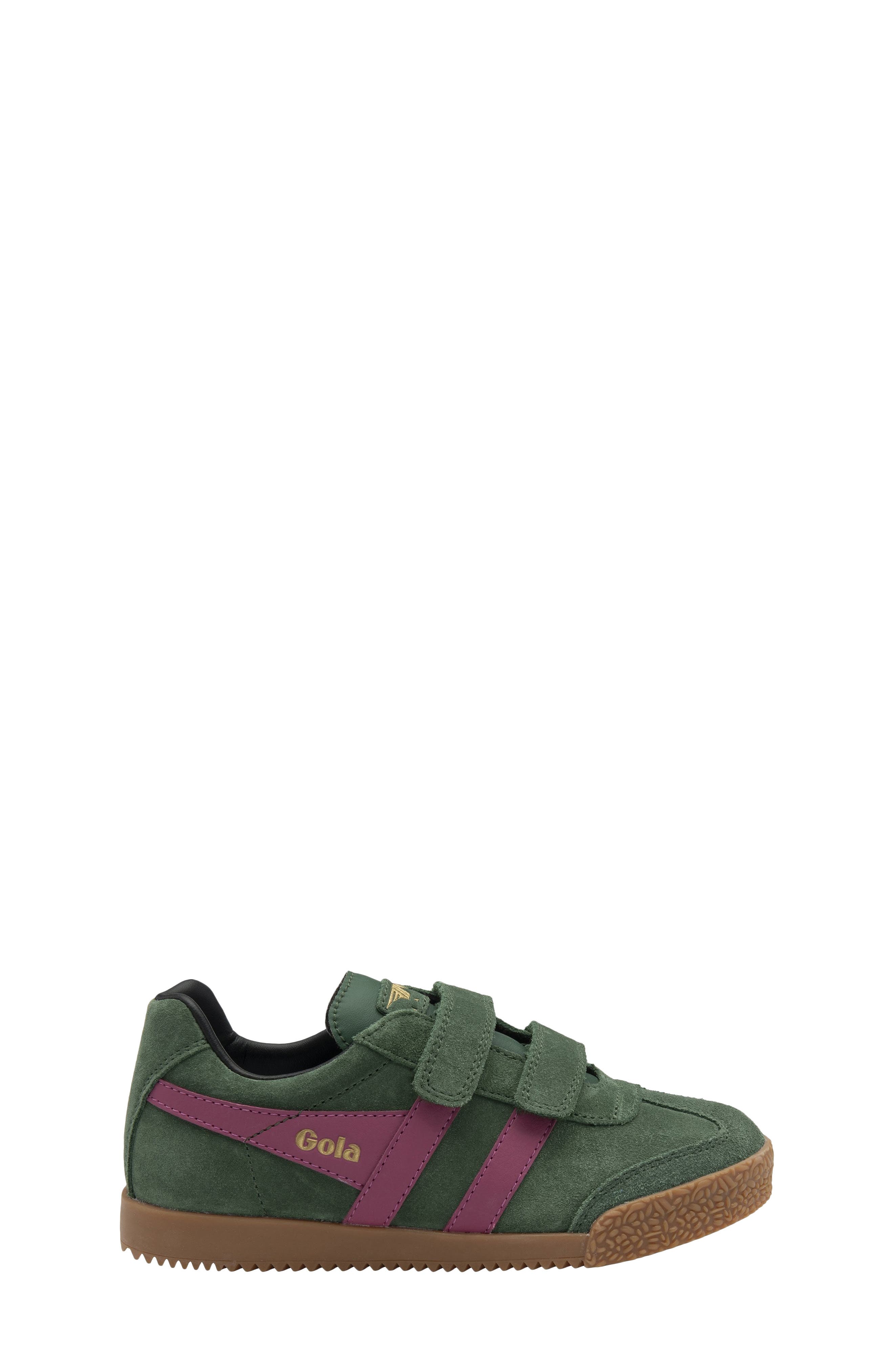 Kids' Harrier Strap Sneaker, Alternate, color, EVERGREEN/ FUCHSIA/ BLACK