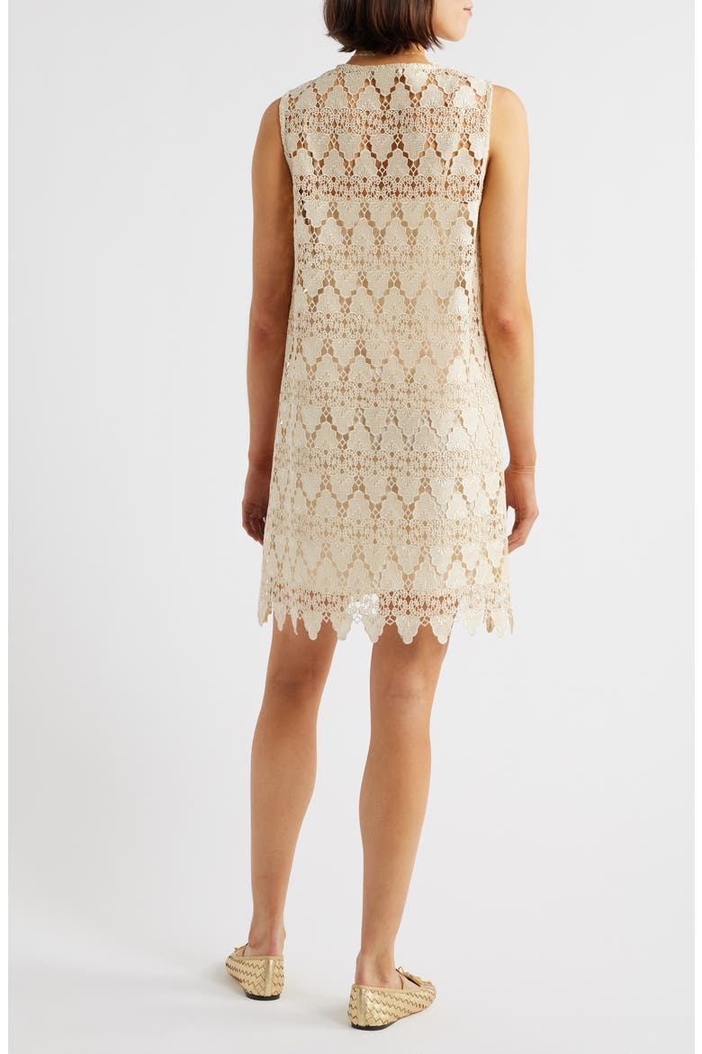 The Deco Lace Dress, Alternate, color, ECRU