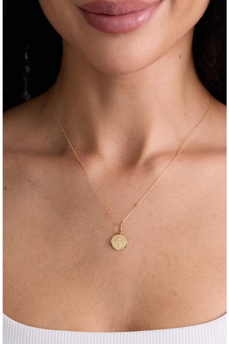 14K Gold Pendant Necklace, Alternate, color, 14KY