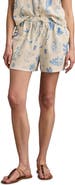 Lucky Brand The Beach Linen Blend Drawstring Shorts