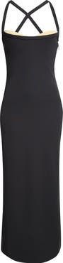 Versace Stappy Back Jersey Gown