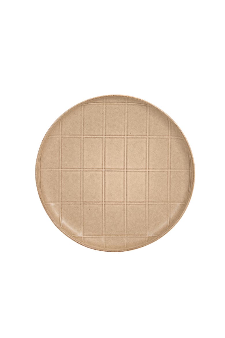 Milano Lines 12-Piece Reactive Glaze Stoneware Dinnerware Set, Alternate, color, Brown
