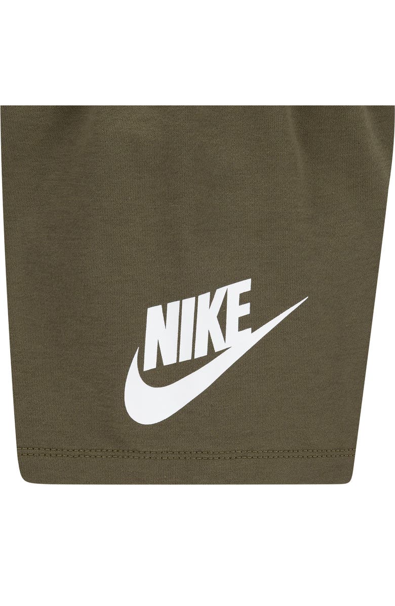 Nike Club Logo T-Shirt & Shorts Set, Alternate, color, Medium Olive