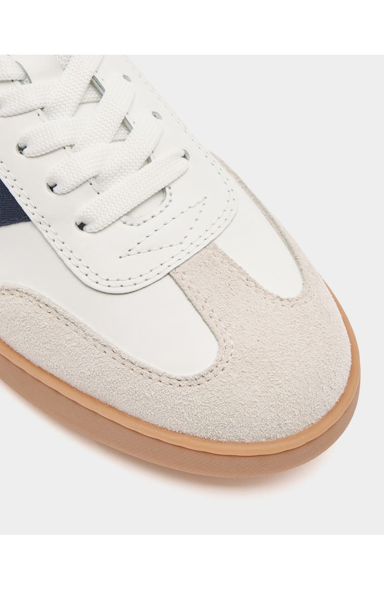 Bally Retro Crest Sneaker in Plain Leather, Alternate, color, White/Swiss Red