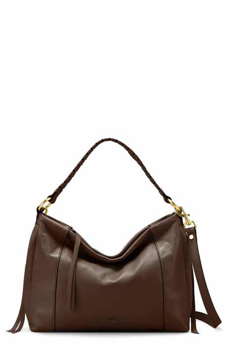 Laila Convertible Leather Shoulder Bag