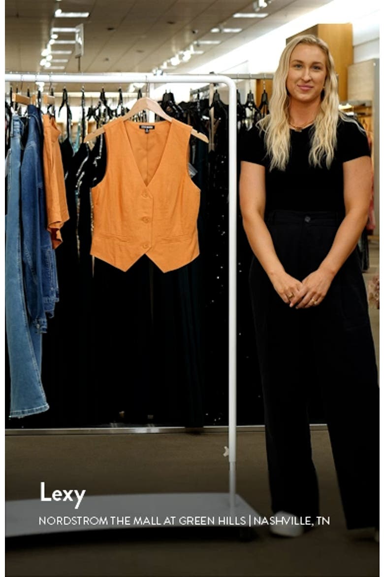 Selene Linen Blend Vest video