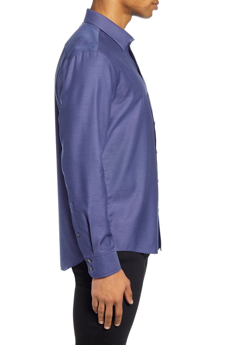 Zachary Prell Yager Micro Print Button-Up Shirt, Alternate, color, 