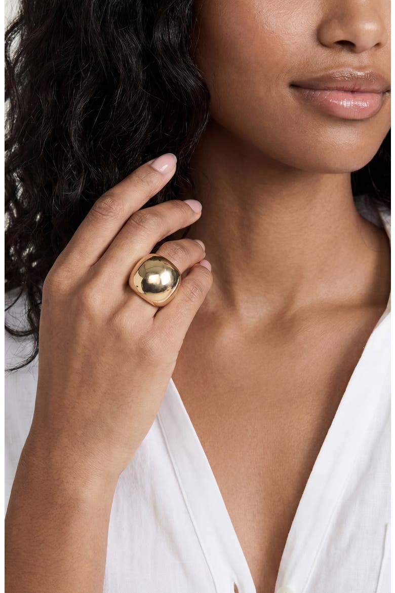 Smooth Orb Cocktail Ring, Alternate, color, GOLD