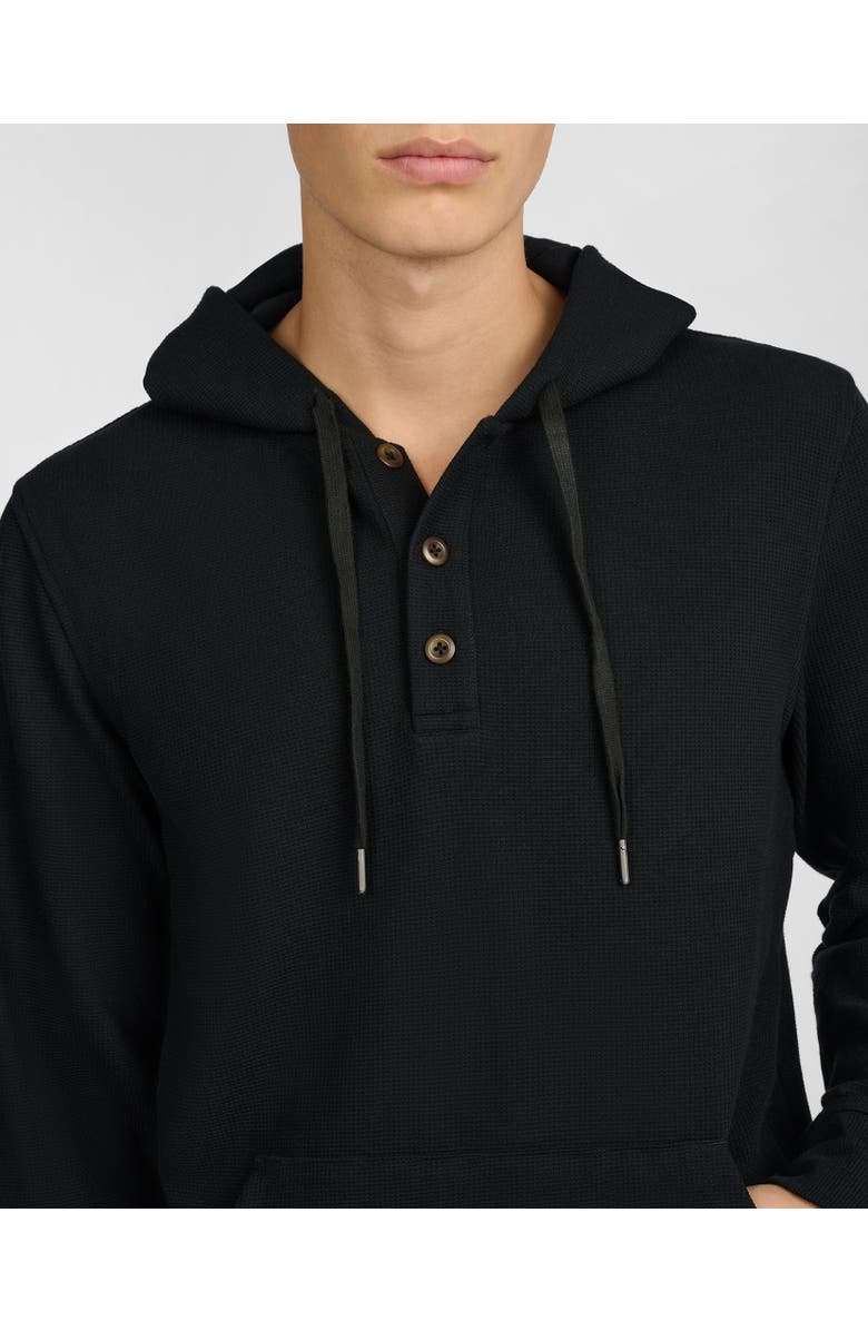 Onia Waffle Half Button Hoodie, Alternate, color, 