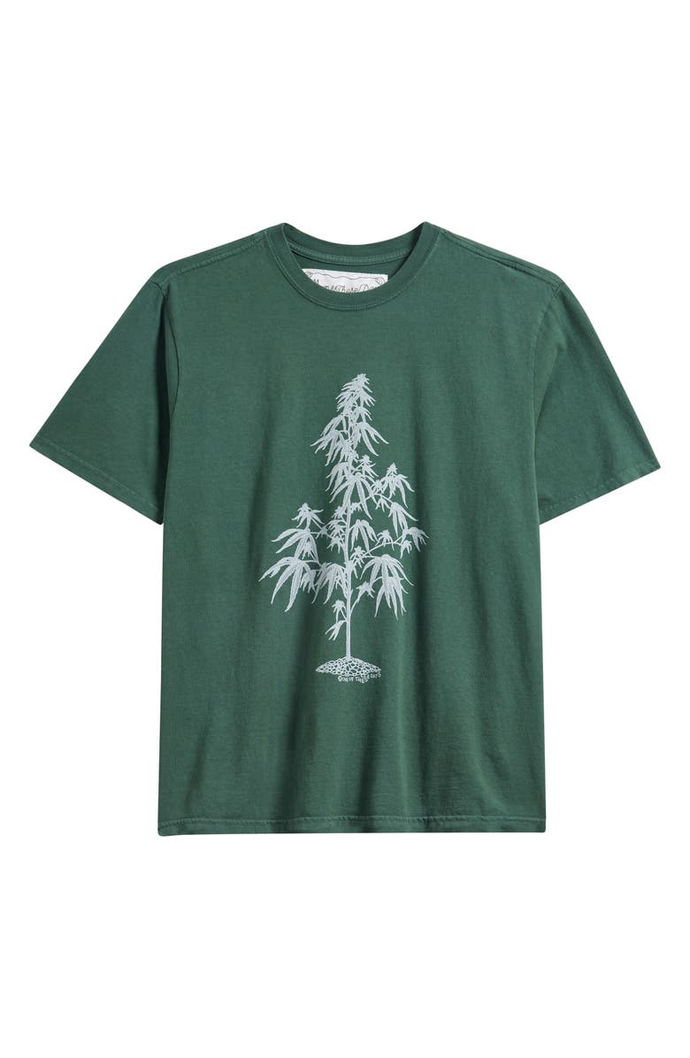 ONE OF THESE DAYS Away Go Trouble Graphic T-Shirt, Alternate, color, Washed Forest Green