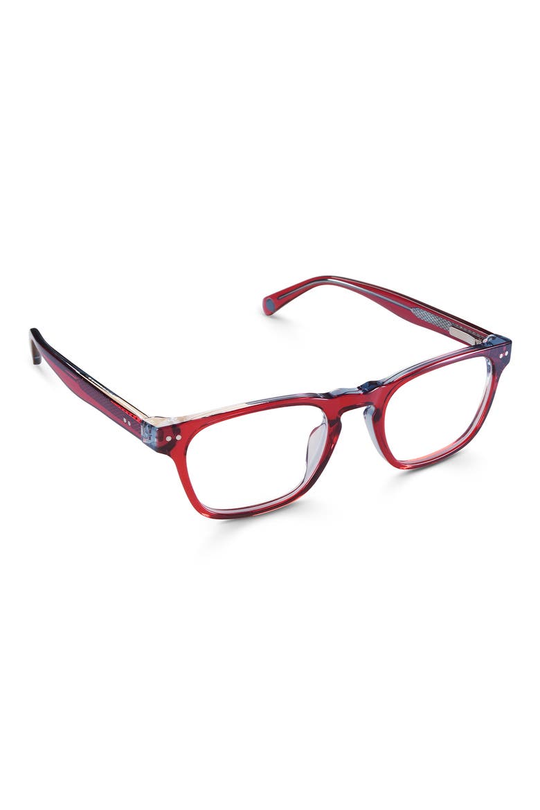 Old Sport 47mm Rectangular Reading Glasses, Alternate, color, RED LAYER