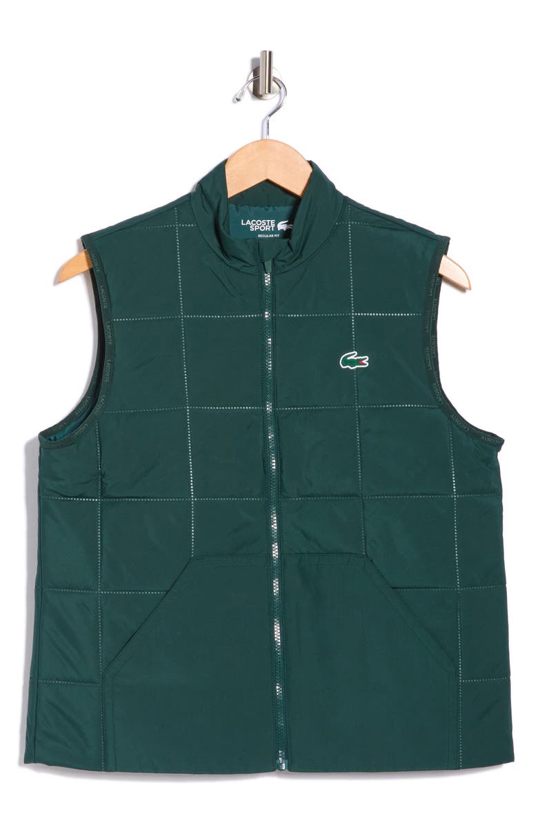Lacoste Zip Vest, Main, color, Sinople