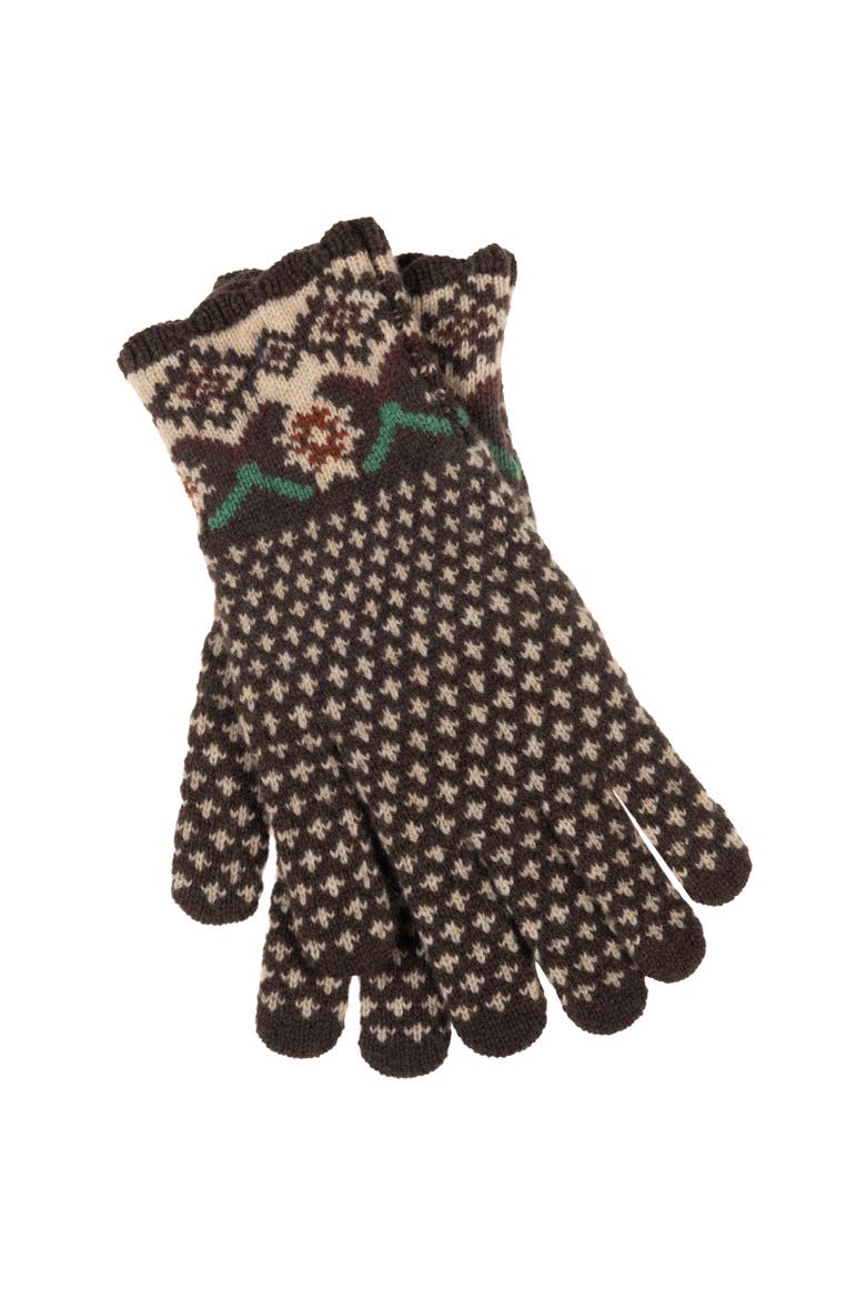 Winter Fairisle Glove, Main, color, Cream Multi