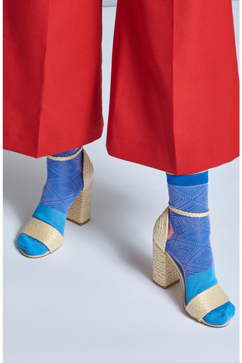 Jill Ankle Socks, Alternate, color, BLUE