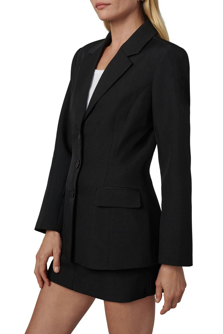 The Chloe Cinched Blazer, Alternate, color, BLACK