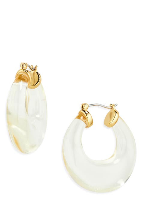 Birthstone Double Hoop Earrings