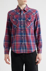 Brixton Waylon Plaid Snap Overshirt