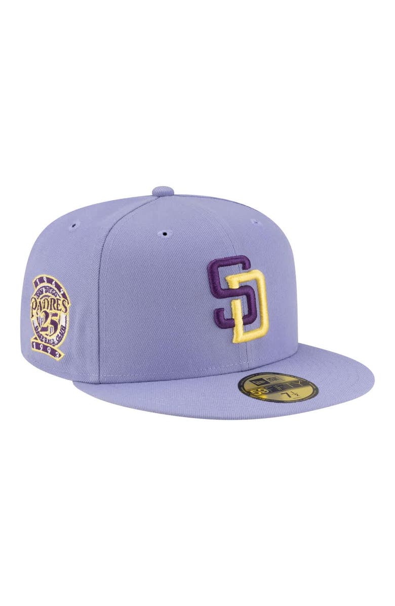 New Era Men's New Era Light Purple San Diego Padres Lavender Bloom 59FIFTY Fitted Hat, Main, color, Light Purple