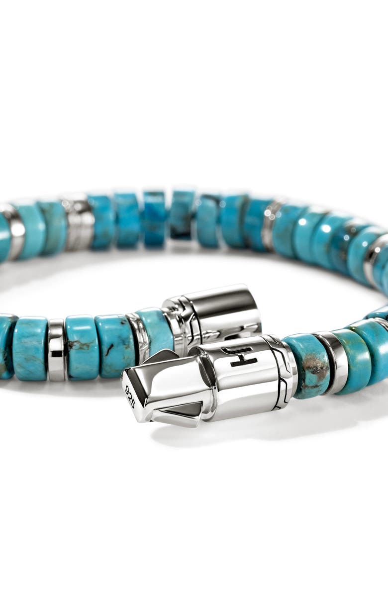 John Hardy Heishi Beaded Bracelet, Alternate, color, Silver