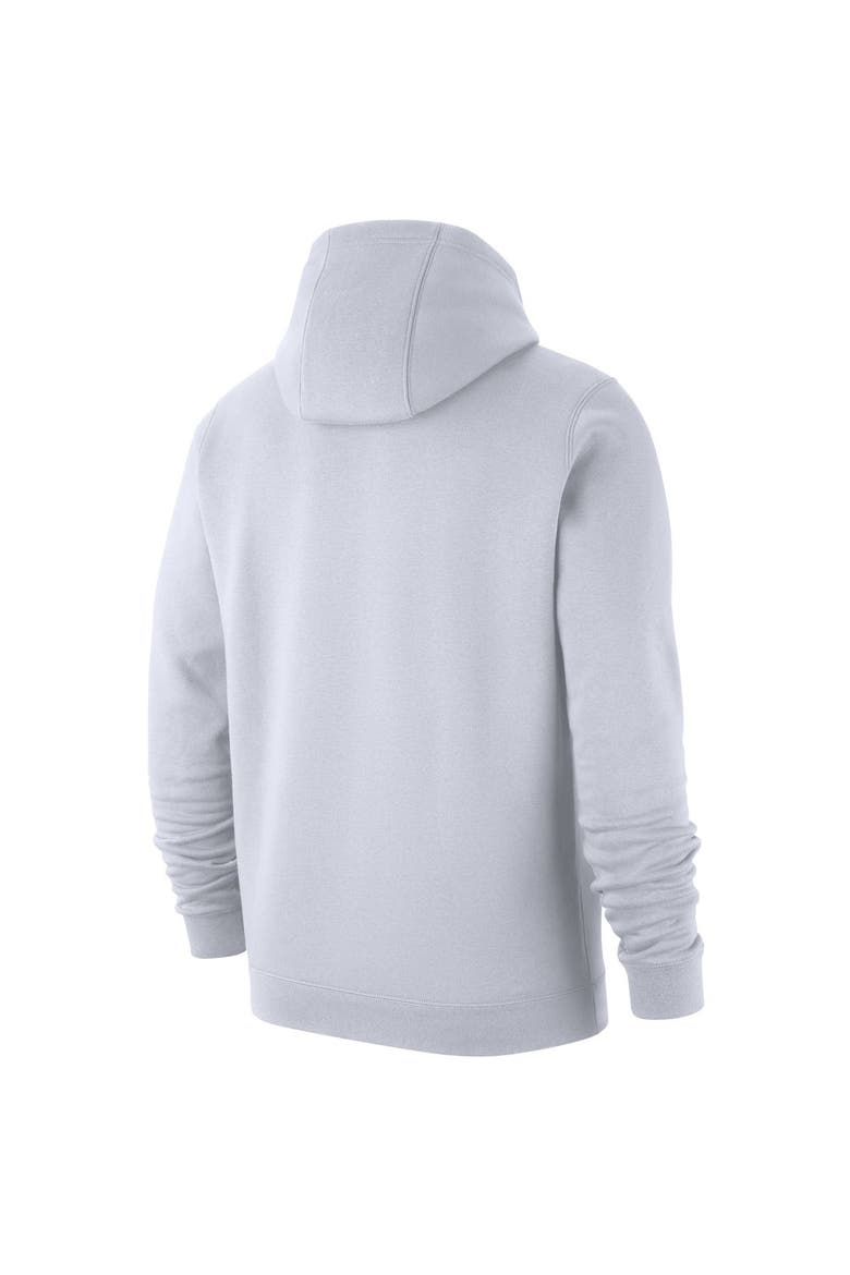 Men's Nike White UConn Huskies Basketball Icon Club Fleece Pullover Hoodie, Alternate, color, White