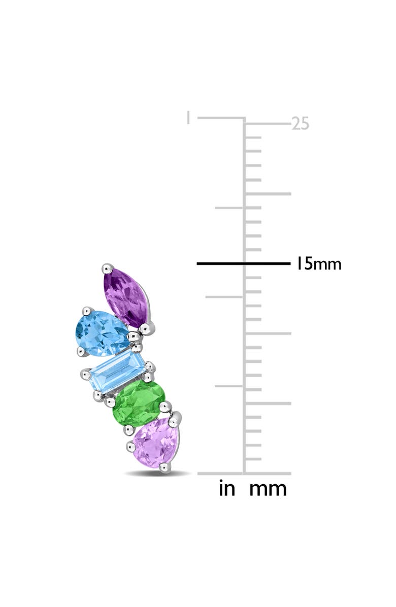 Julianna B. Gemstone Multi-Cut Drop Earrings Sterling Silver, Alternate, color, 