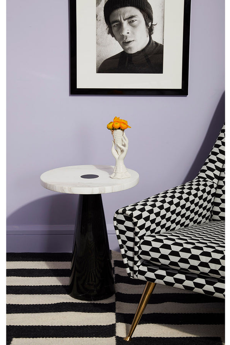 Gilded I-Scream Vase, Alternate, color, White / Gold