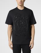 PHILIPP PLEIN Round Neck T-Shirt Tennis Society Men