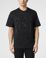 PHILIPP PLEIN Round Neck T-Shirt Tennis Society Men